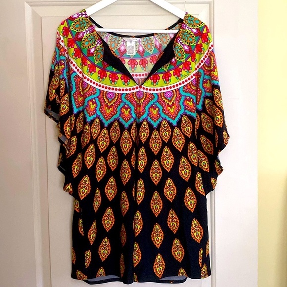 Colorful Women's Swim Cover-Up - Picture 1 of 8